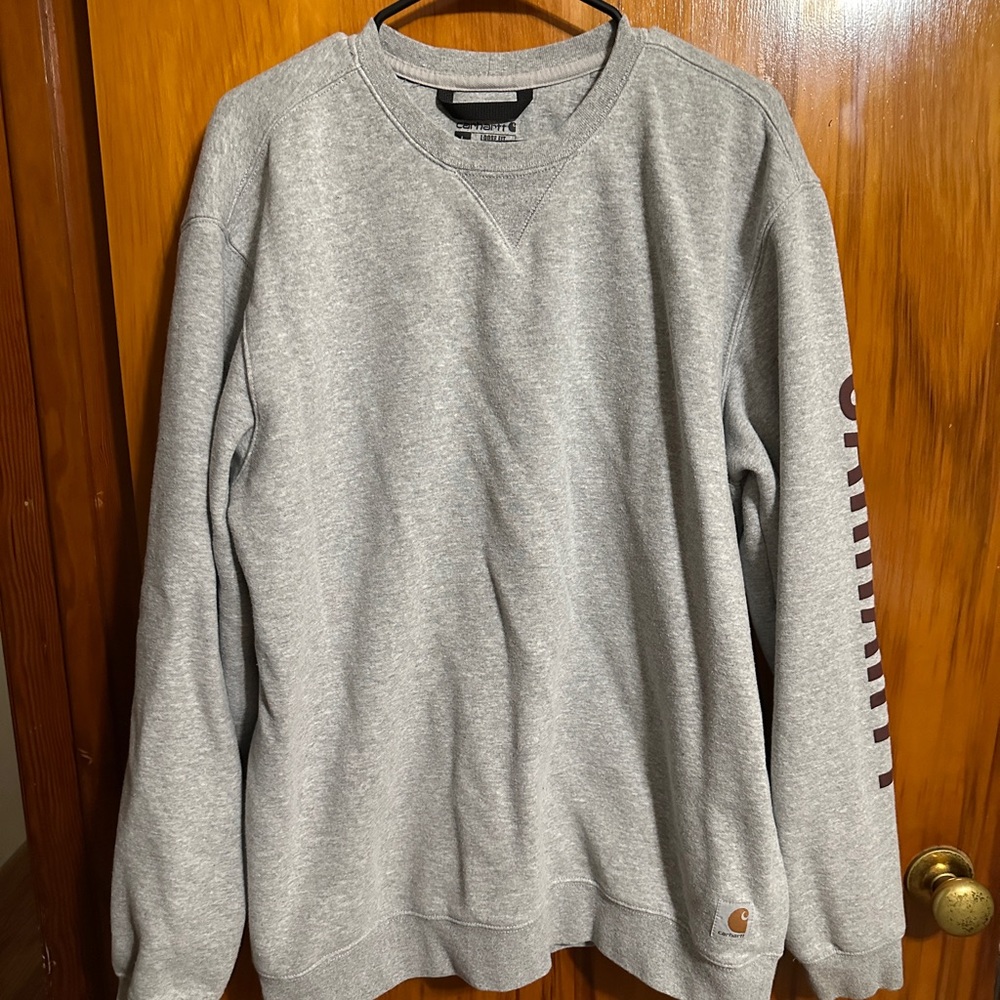 LIKE NEW Carhartt Women’s Heather Gray Crewneck Sweater